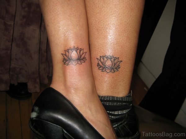 Fantastic Lotus Tattoo On Ankle