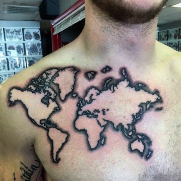 Fantastic Map Tattoo