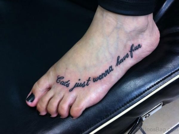 Fantastic Wording Tattoo 