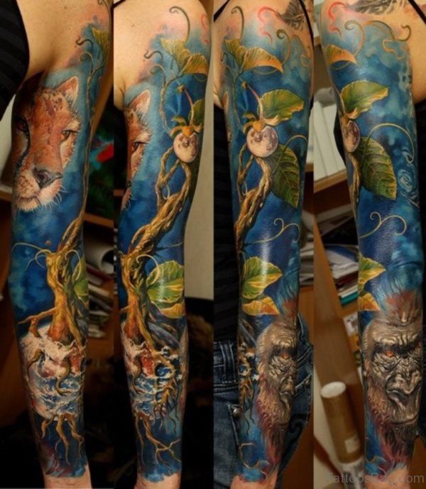 Fantasy Full Sleeve Tattoo