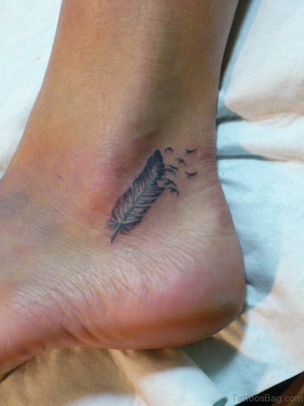 Feather And Birds Tattoo 
