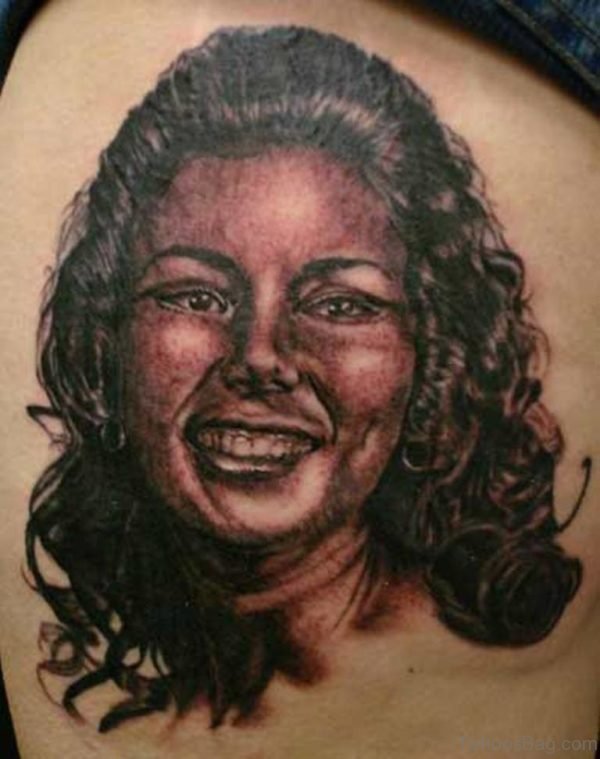 Female Portrait Tattoo Tattoo ST1148