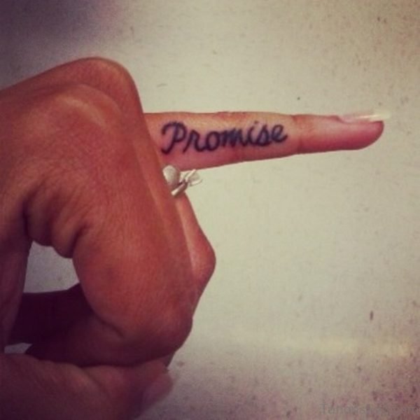 Finger Promise Tattoo