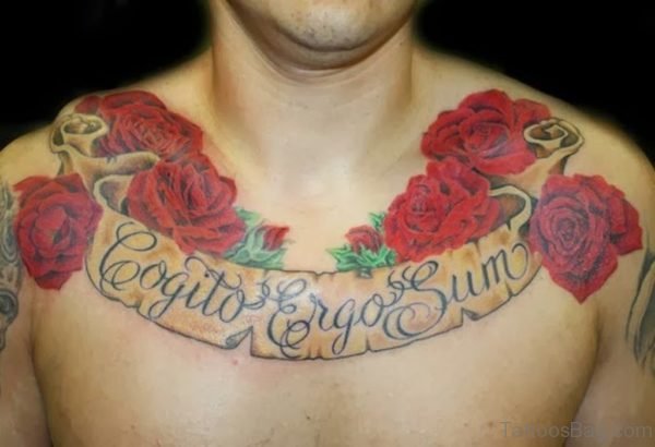 Flower And Ambigram Tattoo