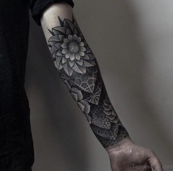 Flower Tattoo On Arm 