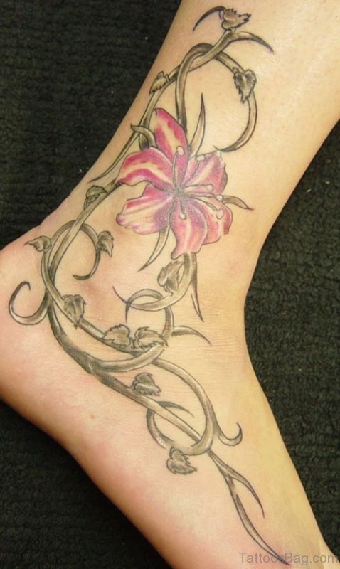 Flower Tribal Tattoo 