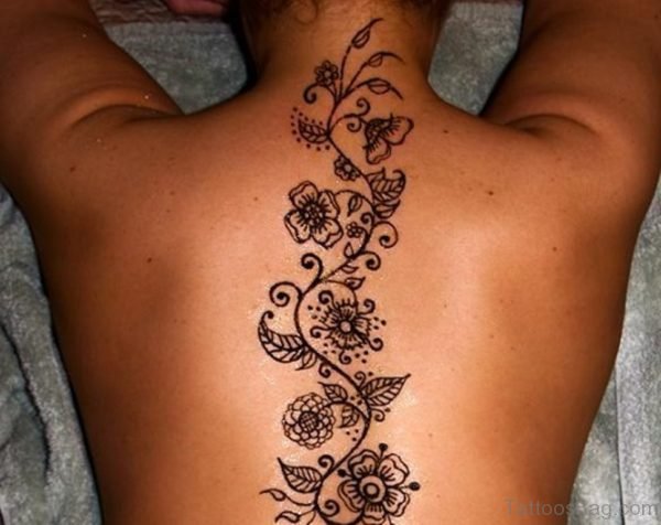 Flowers Henna Tattoo