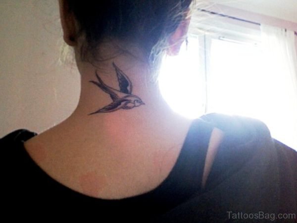 Flying Bird Tattoo Design