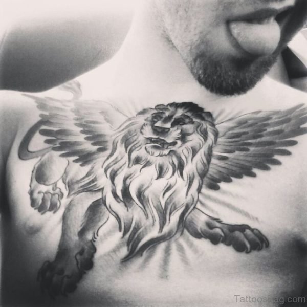 Flying Lion Tattoo