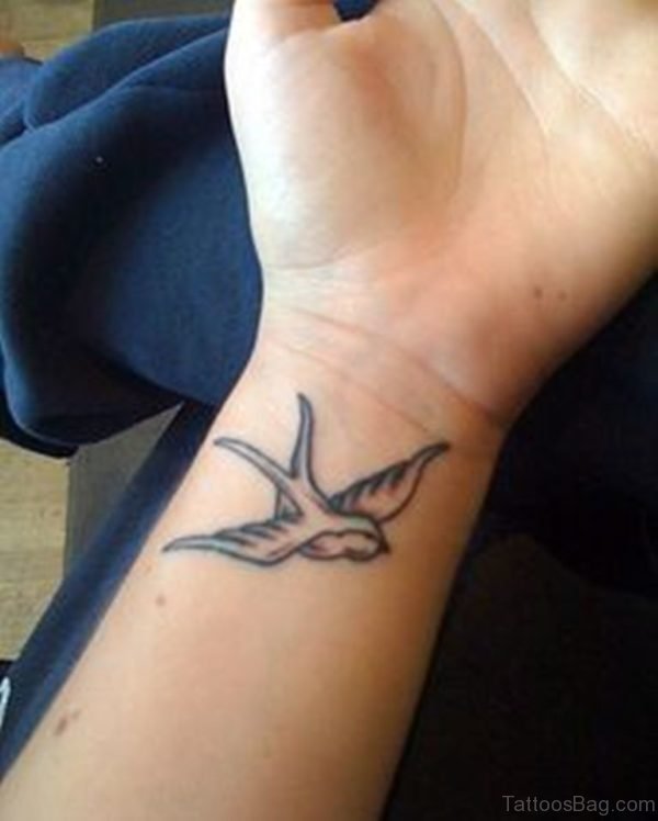 Flying Swallow Tattoo