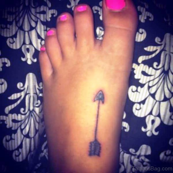 Foot Arrow Tattoo Design