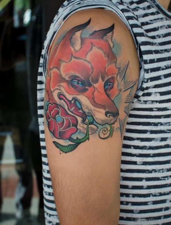 Fox Face Tattoo Design