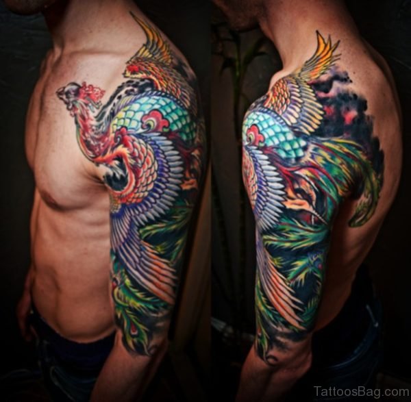 Full Sleeve Phoenix Tattoo