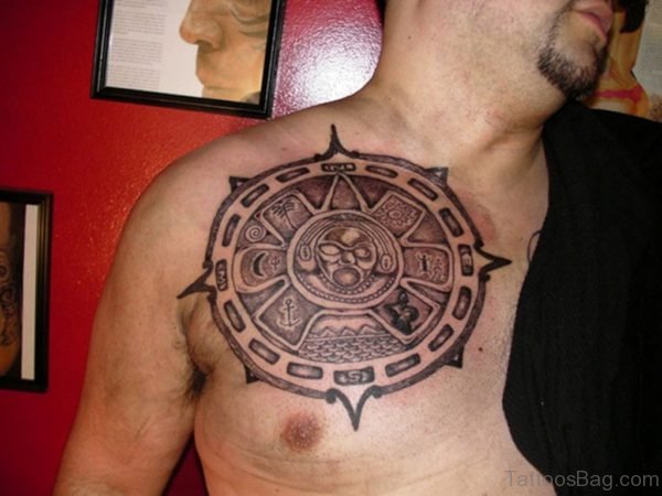Funky Aztec Tattoo