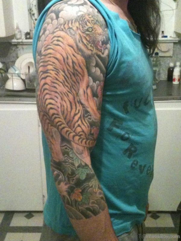 Funky Tiger Tattoo 