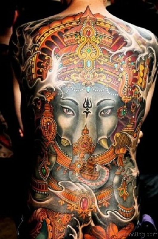 50 Classic Ganesha Tattoos On Back