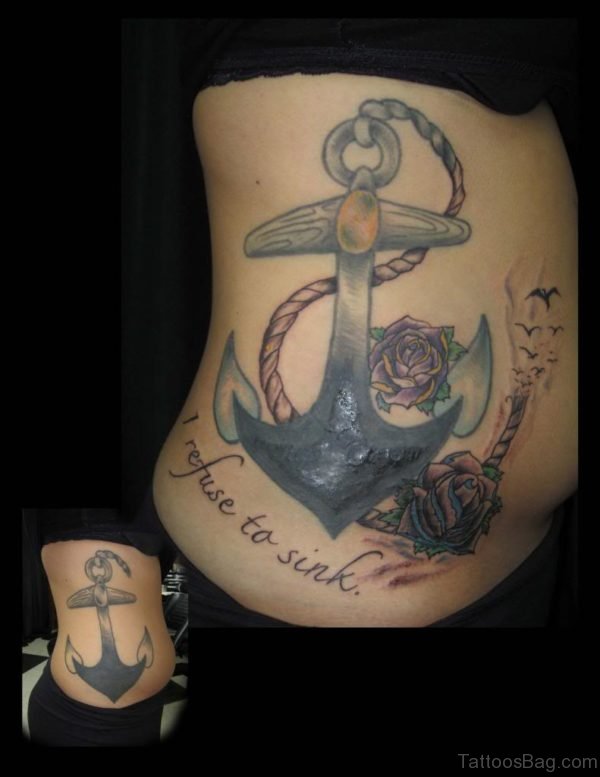 Garecful Anchor Tattoo
