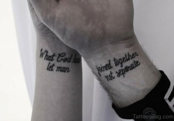 God Quote Tattoo