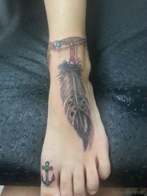Good Looking Feather Tattoo