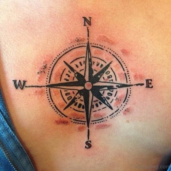 Gorgeous Compass Tattoo 