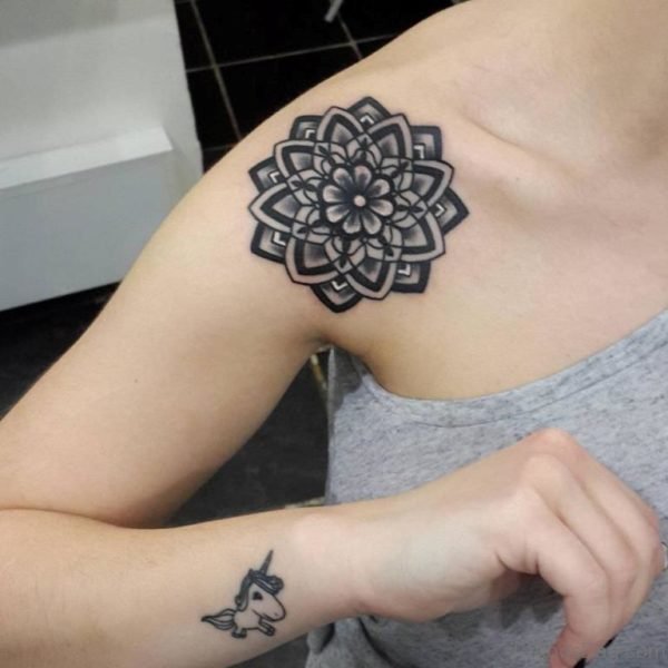 Graceful Mandala Tattoo 