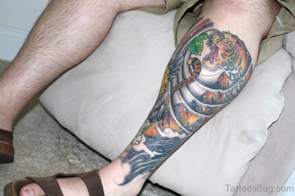 Graceful Tiger Tattoo