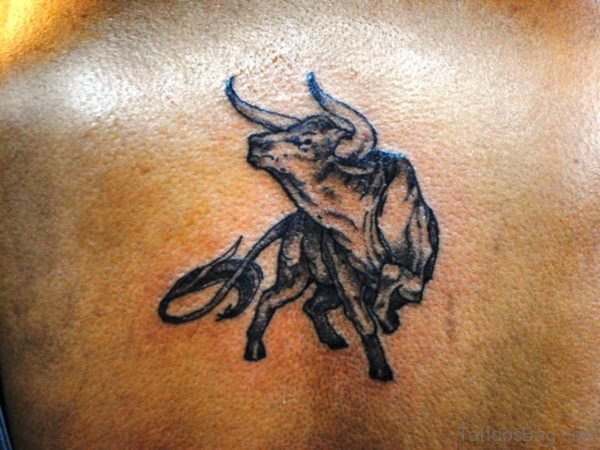 Great Bull Tattoo On Chest