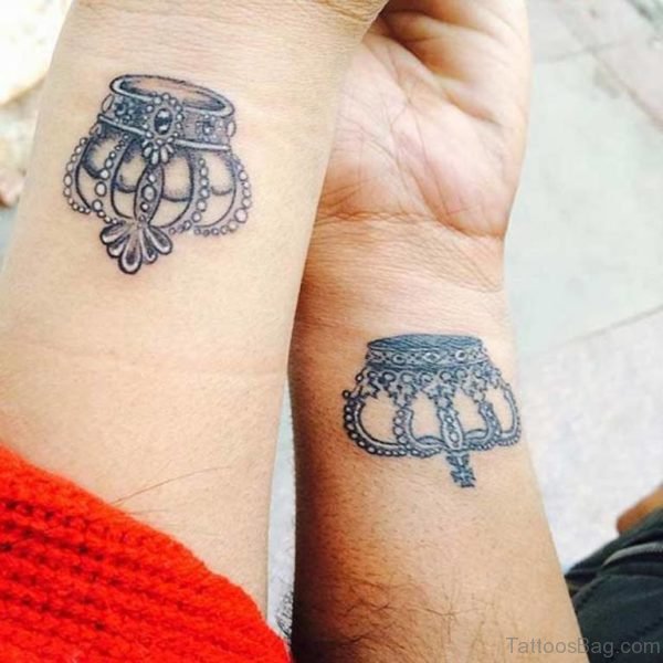 Great King And Queen Crown Tattoo