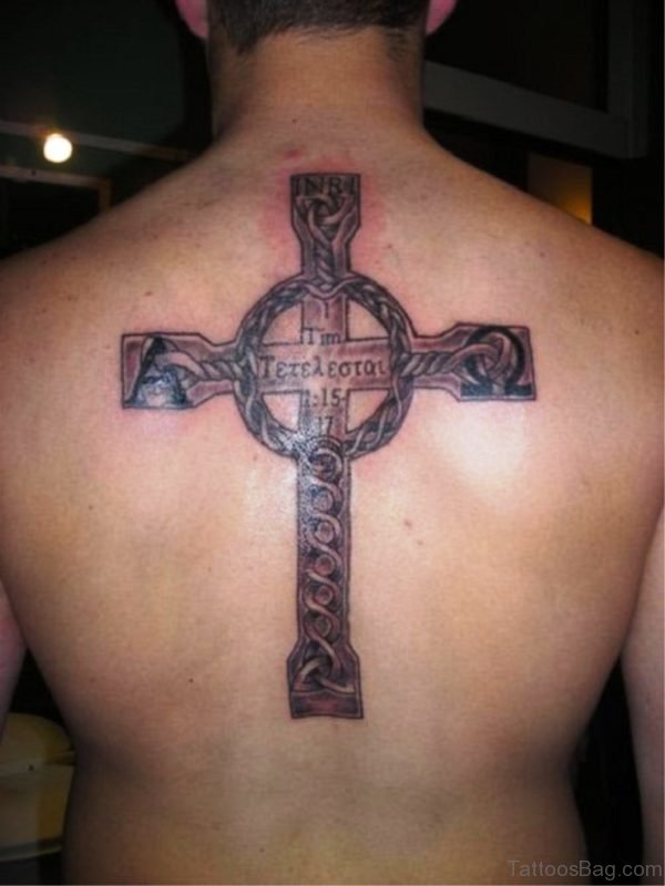 Great Looking Celtic Cross Tattoo