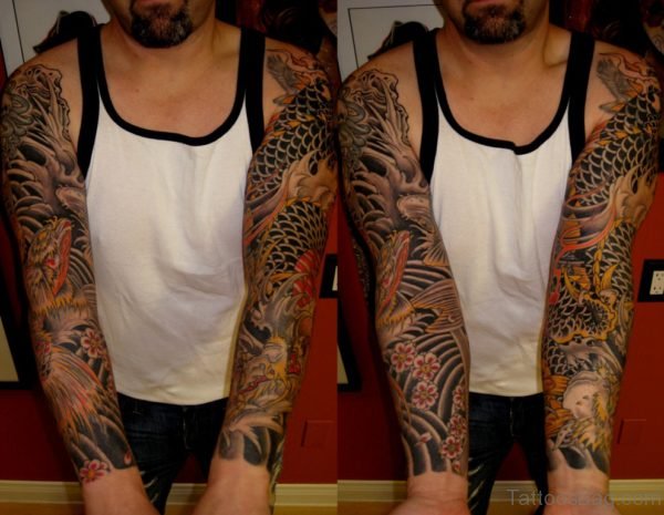 Great Looking Full Sleeve Tattoo