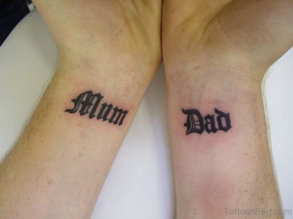 Great Mom Dad Tattoo