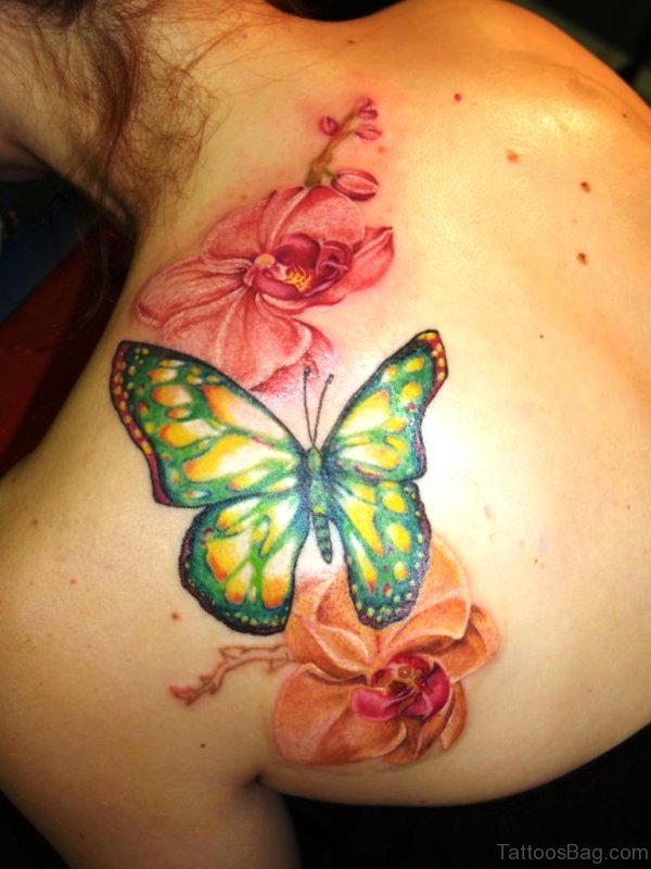 Butterfly Tatto Butterfly Flower Tattoo