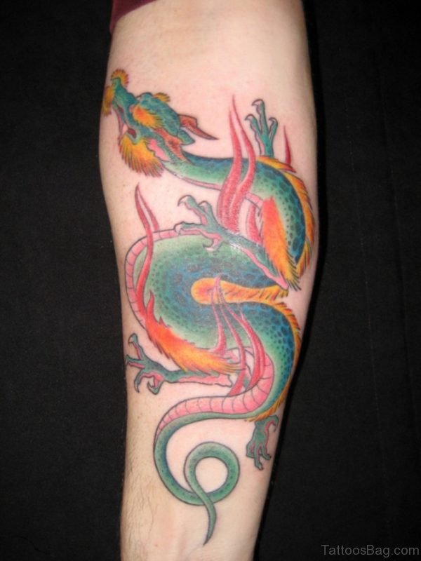 Green Dragon Tattoo 