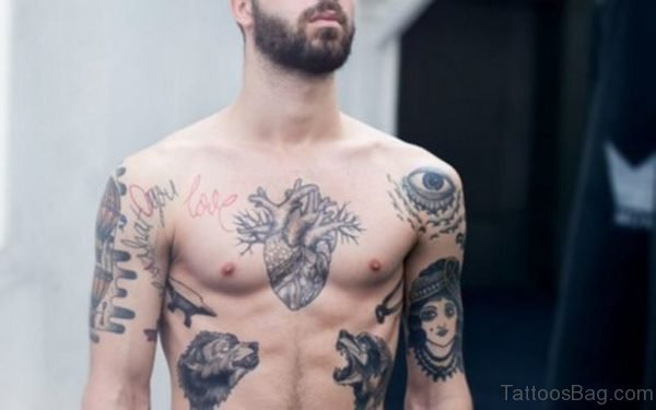 Grey Heart Tattoo