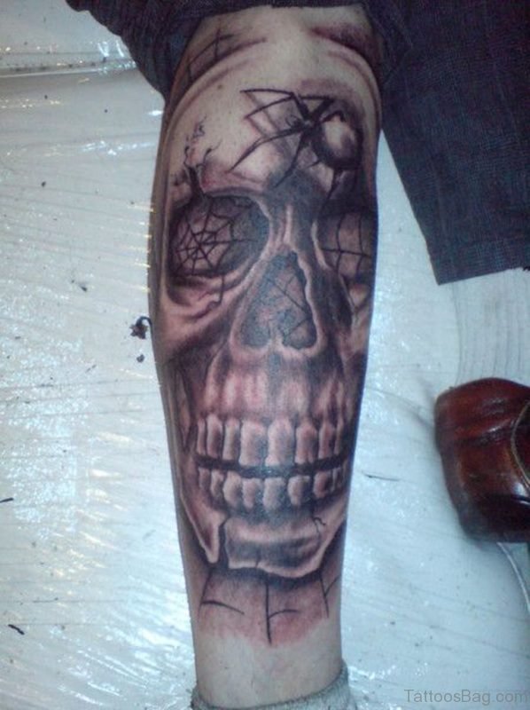 Grey Skull Tattoo