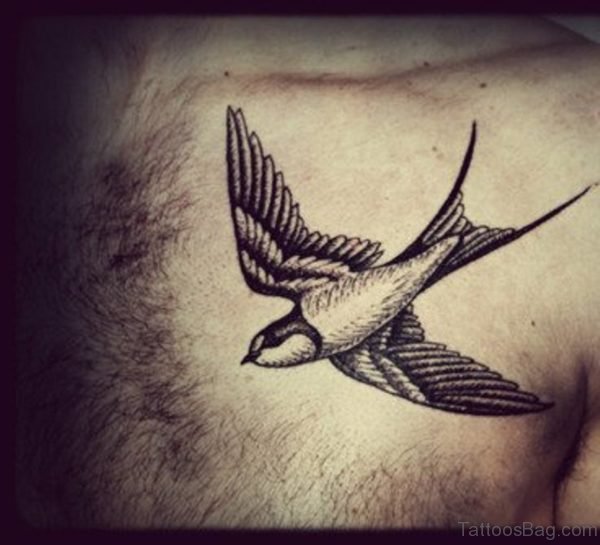 Grey Swallow Tattoo 