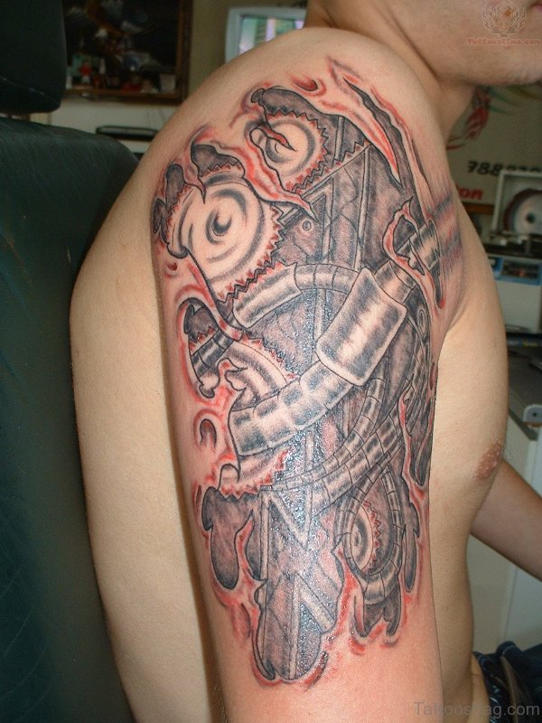 Half Sleeves Shoulder Tattoo