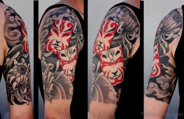 Hannya Tattoo On Shoulder