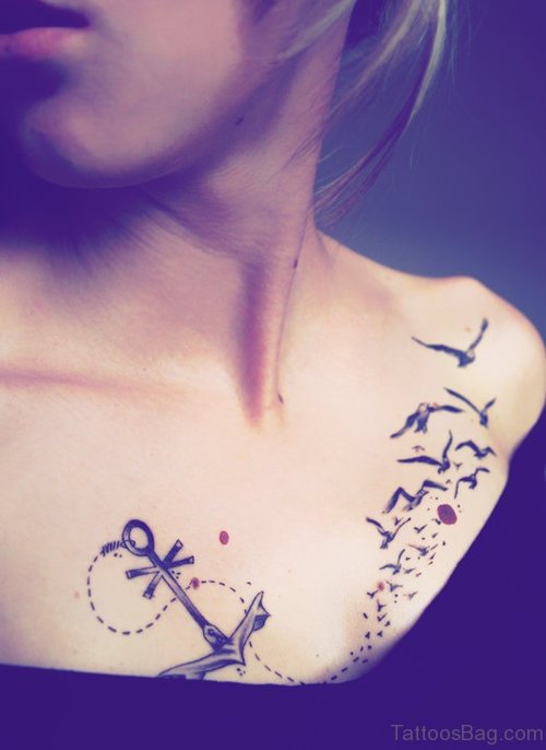 Heart Anchor Tattoo