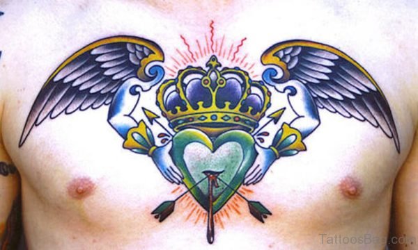 Heart And Crowned Tattoo