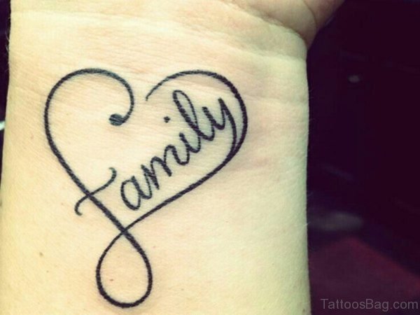 Heart And Family Tattoo
