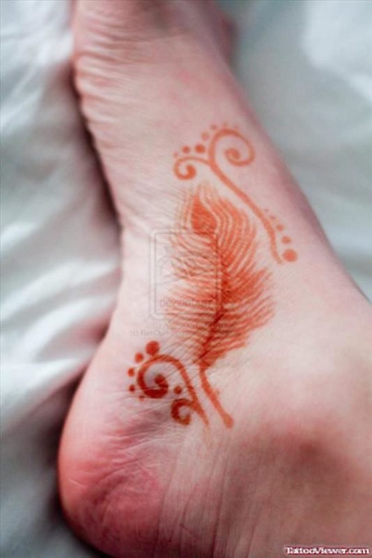 Henna Feather Tattoo