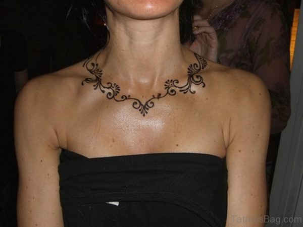 Henna Necklace Tattoo