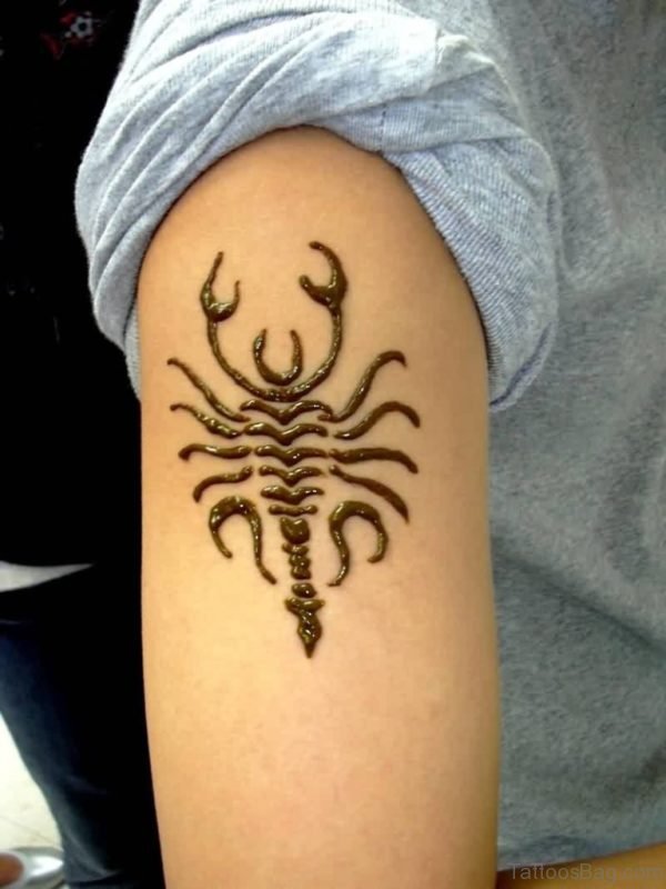Henna Scorpion Tattoo