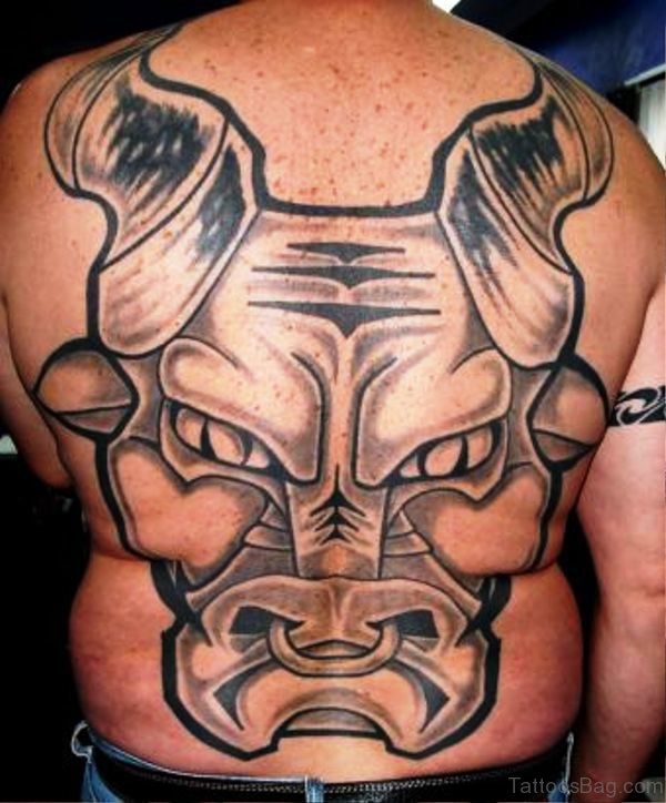 Holland Bull Tattoo On Back
