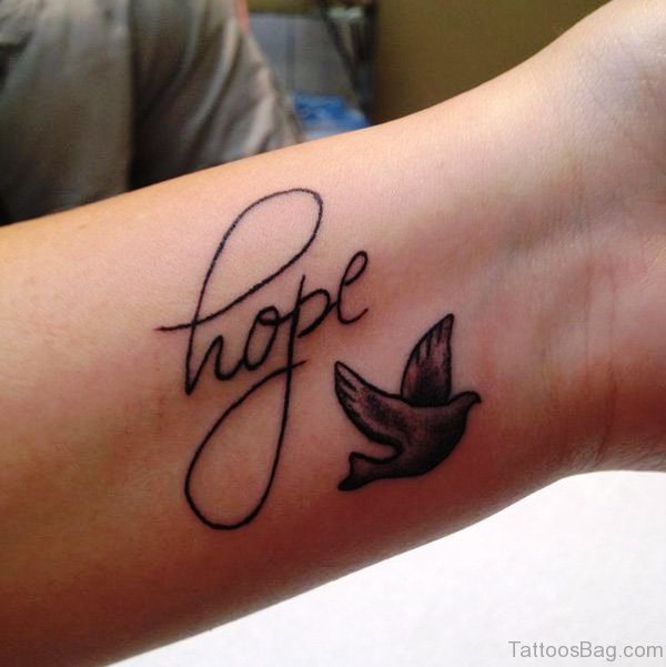 Hope And Dove Tattoo