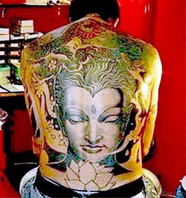 Image Of Buddha Tattoo On Back
