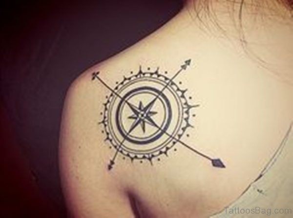 Impressive Compass Tattoo
