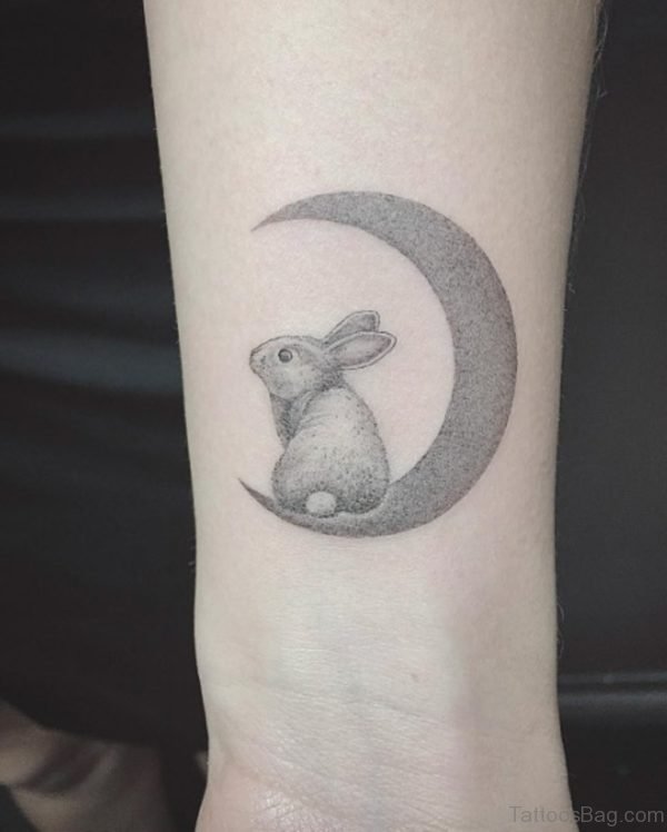 Impressive Rabbit Tattoo On Wrist