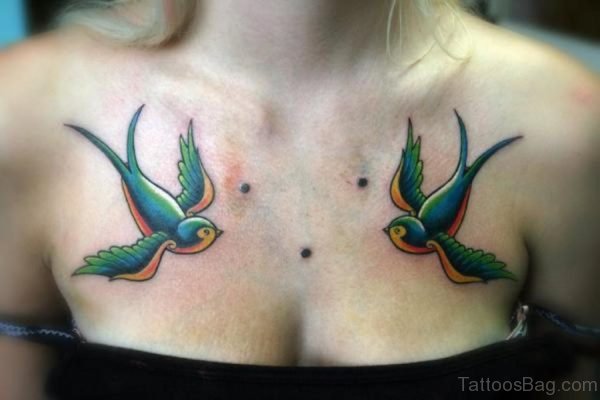 Impressive Swallow Tattoo